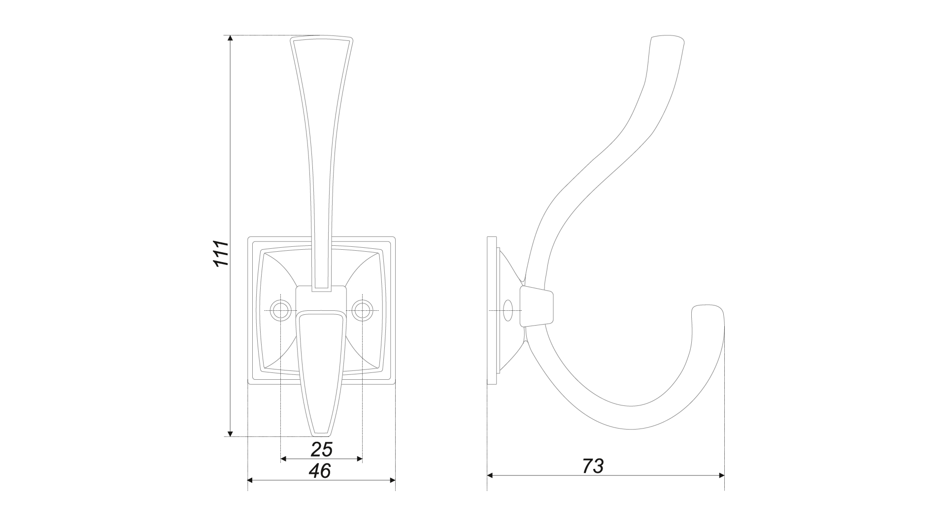 Крючок K216BAZ.8 GERALD