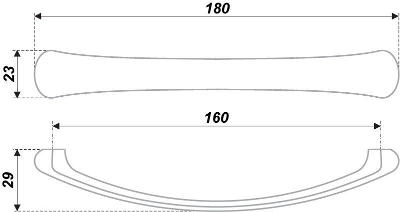 Мебельная ручка PAULA