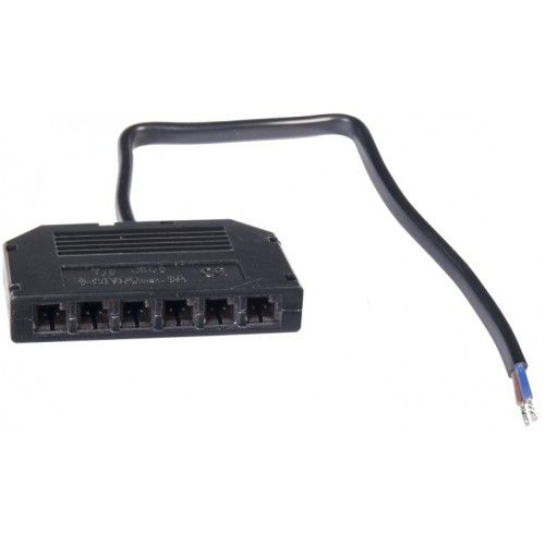 10.013.16.113 Разветвитель параллел 12B*6,max 3A(выход 6LED конн. L815мама)черн,с пров. 58,5х38х10мм