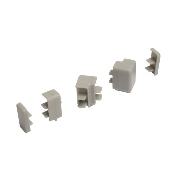 Комплект заглушек для прямоугольного плинтуса