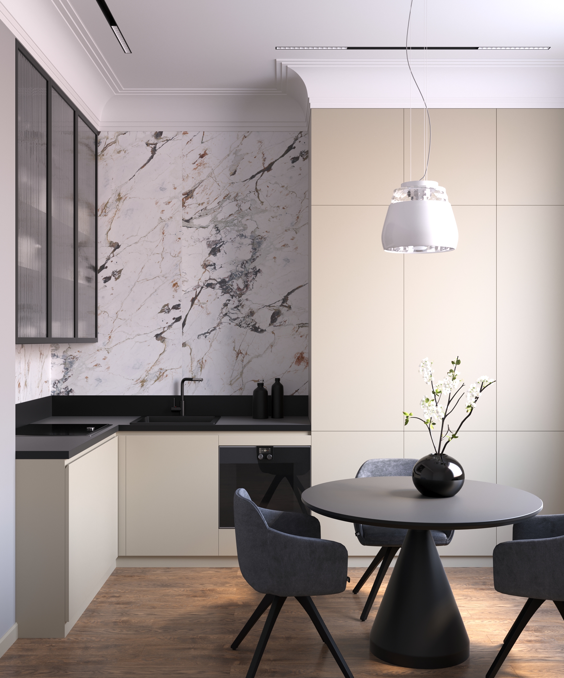 Пристенная панель 8130/6 Breccia Capraia 4200х600х10//WP1-e1-PFP-00-DS01-1