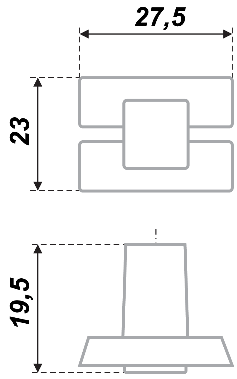 Мебельная ручка, BAZ - Чернёный старинный цинк