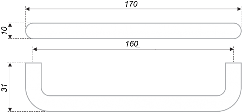 Мебельная ручка SPACE