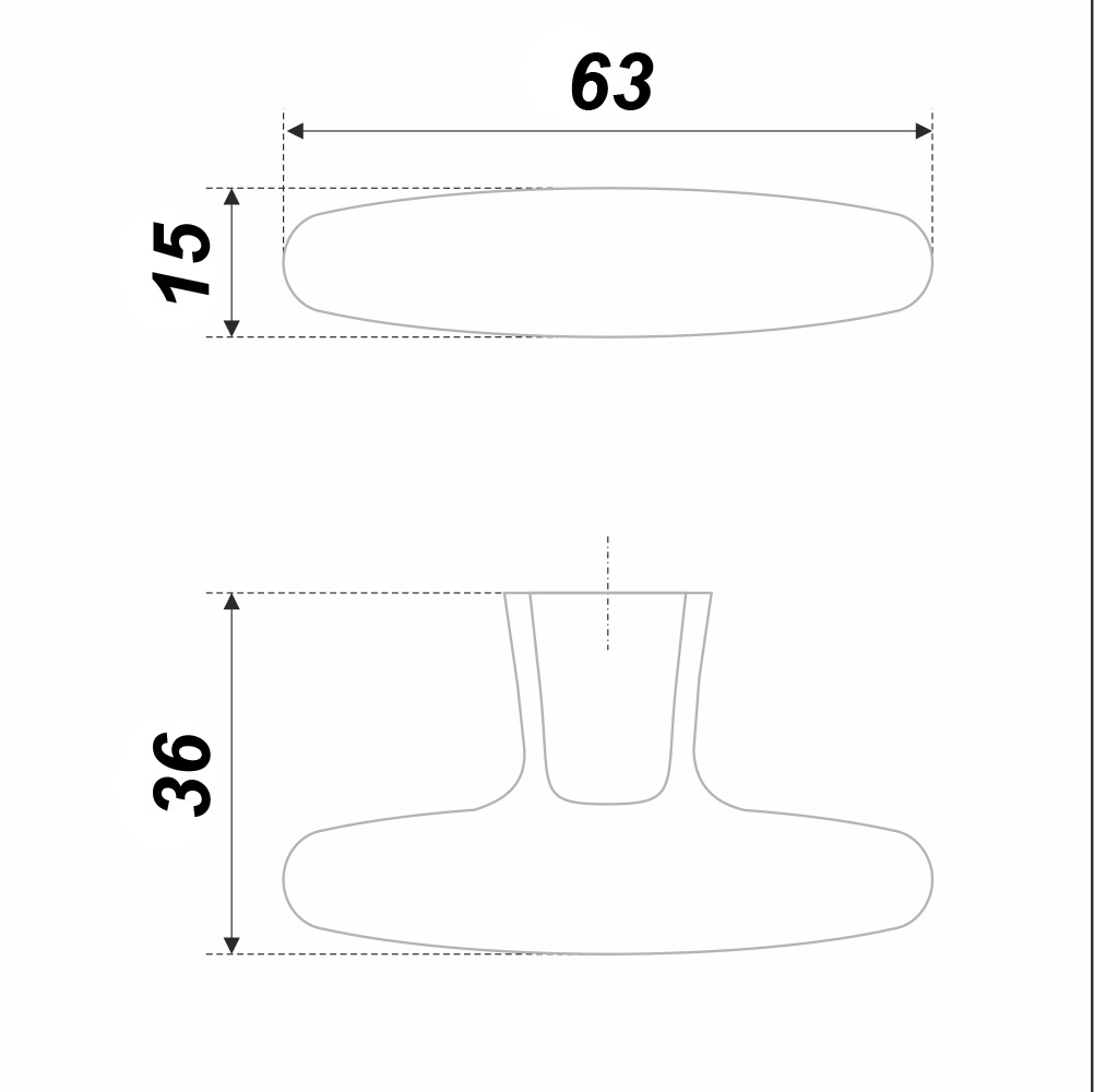 Мебельная ручка THOR