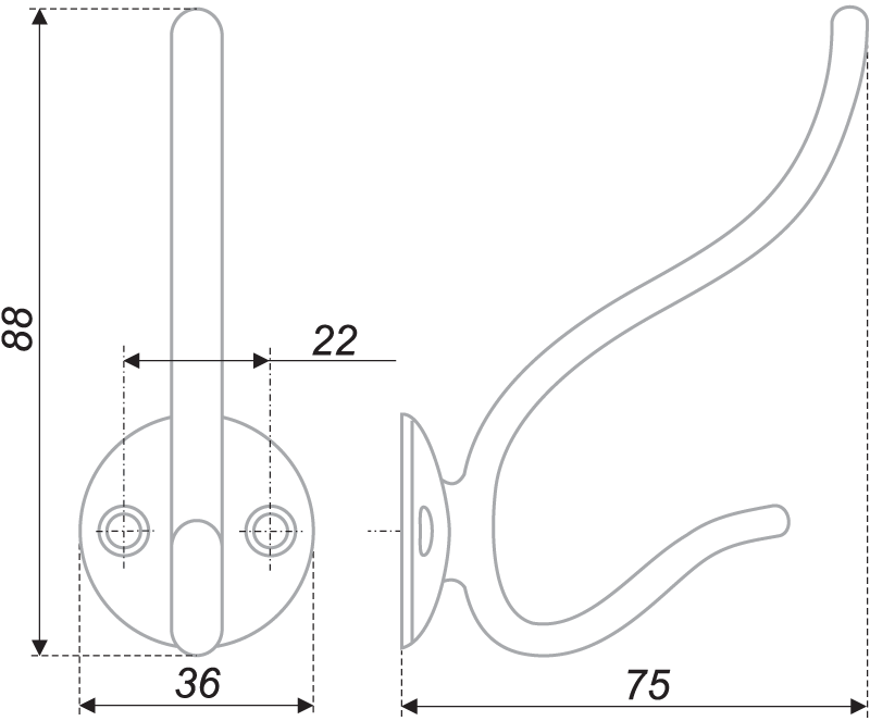 Мебельный крючок