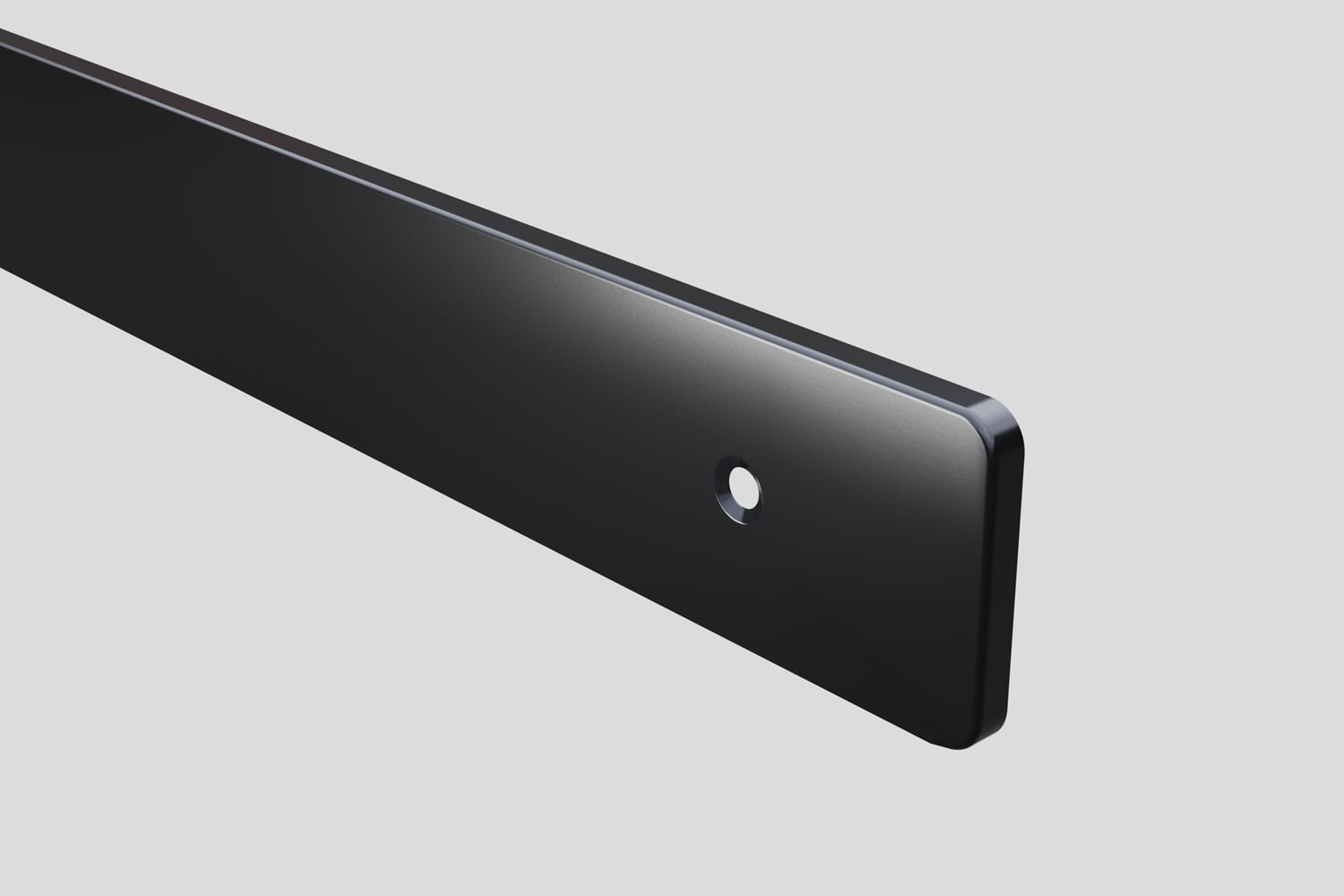 Планка торцевая европодгиб левая ЧЁРНАЯ (Слотэкс)