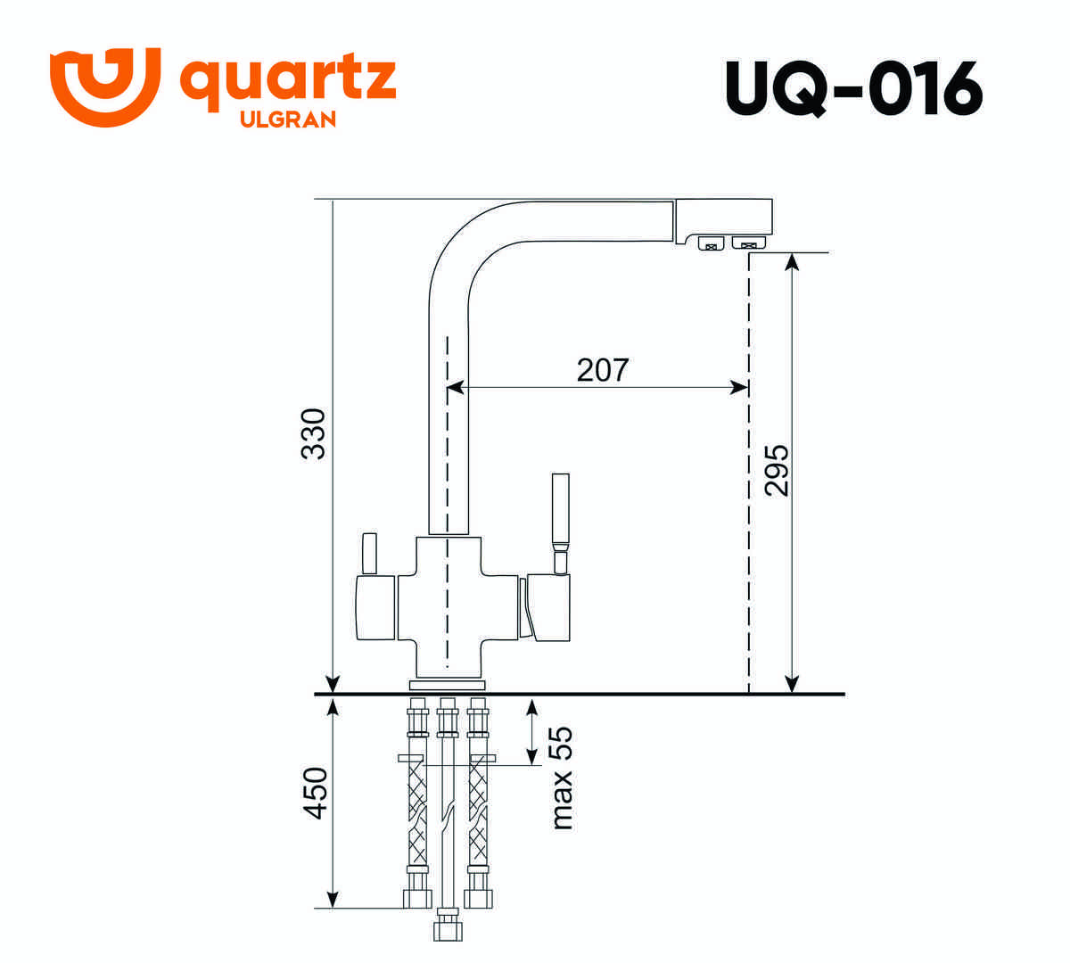 Смеситель Ulgran QUARTZ
