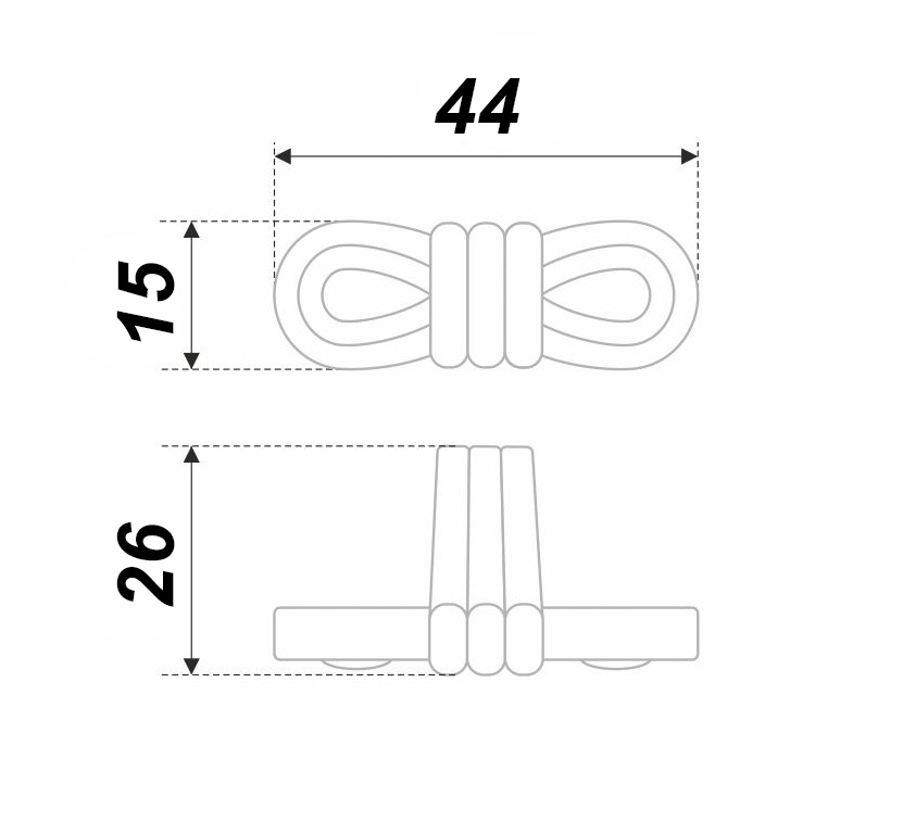 Мебельная ручка OLIVIA, BAZ - Чернёный старинный цинк