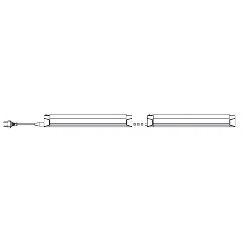 04.108.12.411  Светильник LED  Line 3-270, с выкл. 4200К, 4Вт, 220В, 330 Лм, 22LED 2835, белый