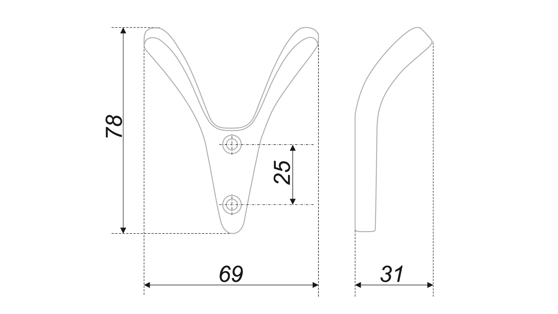 Крючок K212BL.2