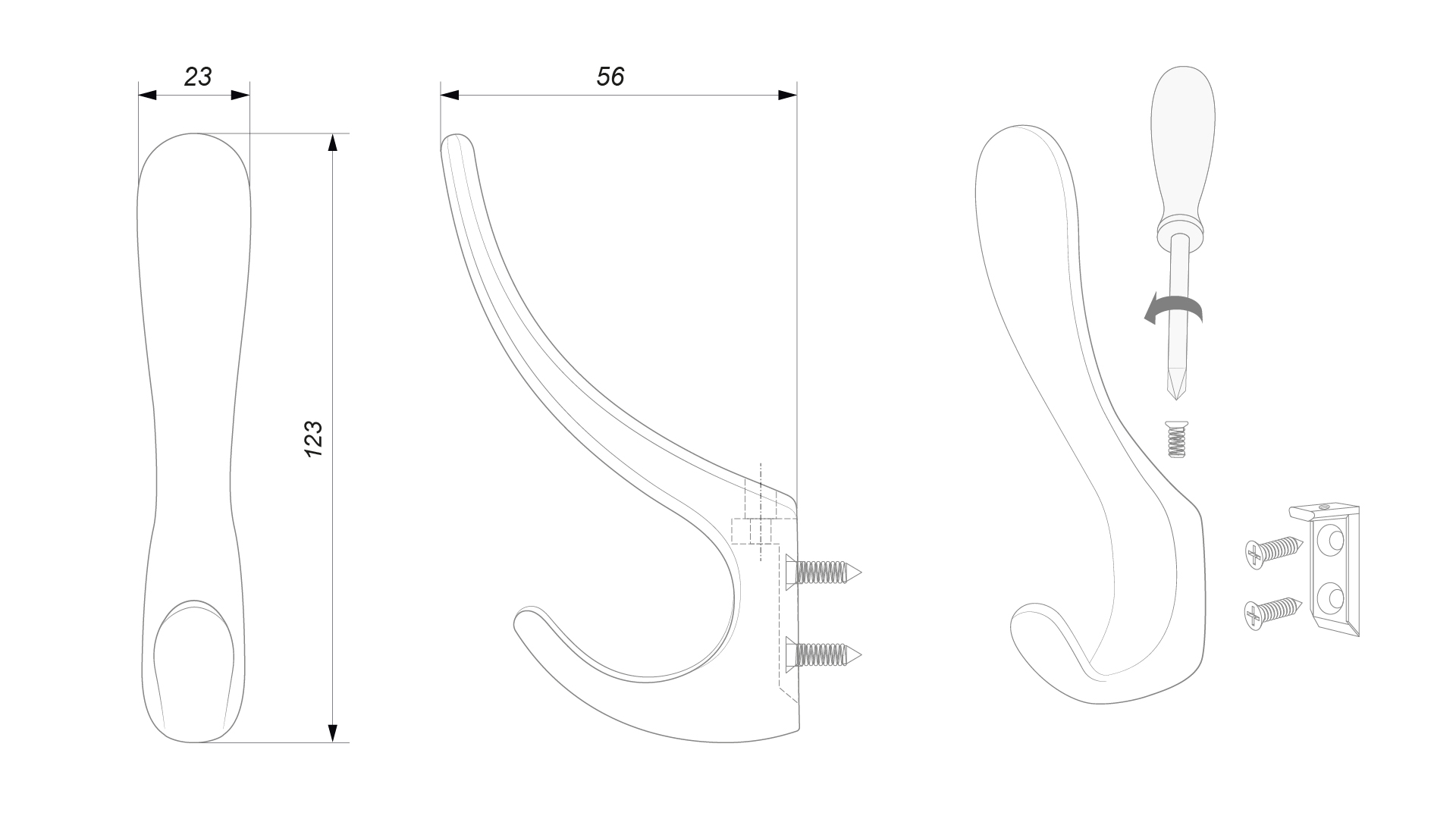 Крючок K205BL.9 OLA