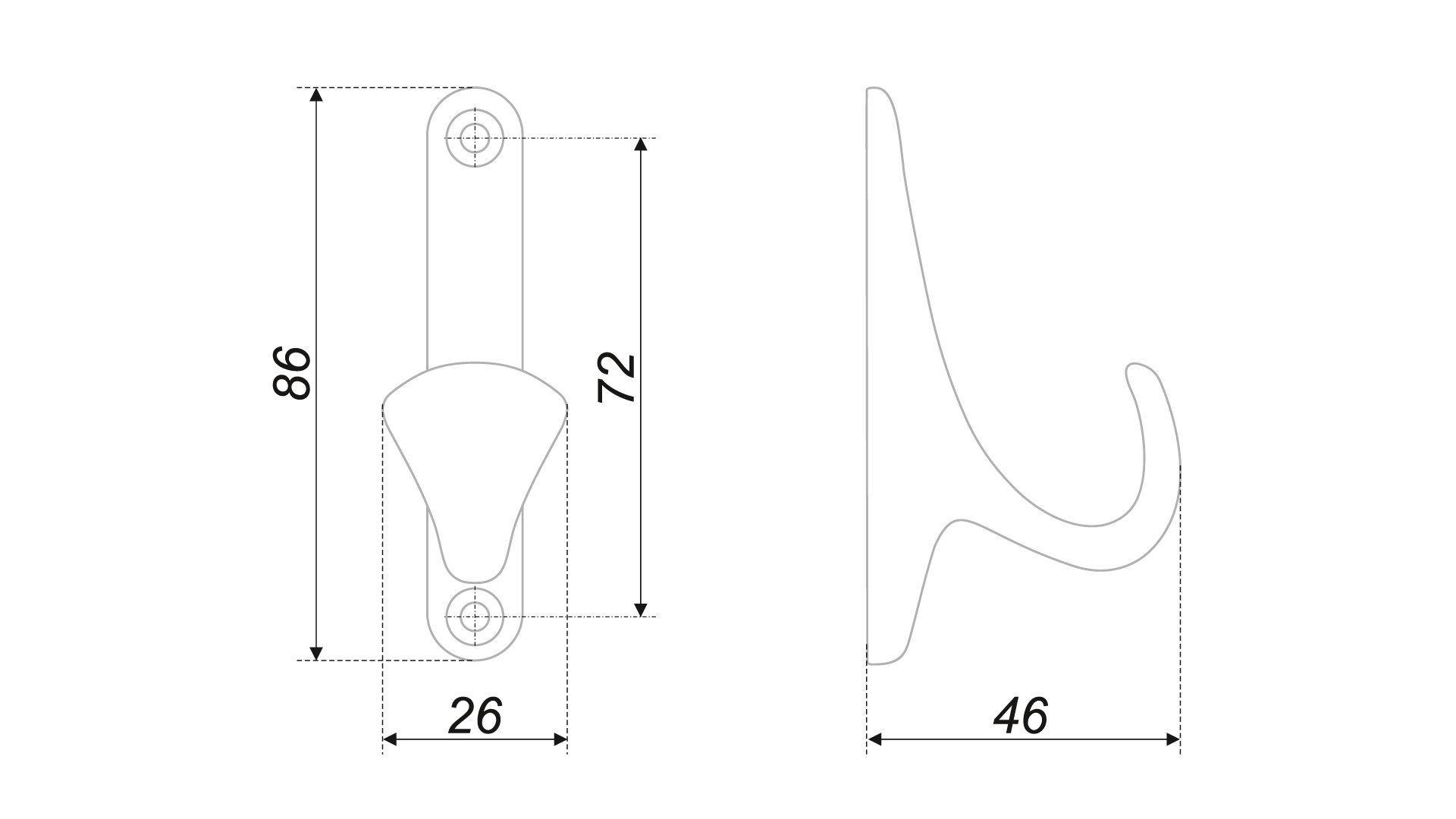 Крючок K102BL.2 LUIS