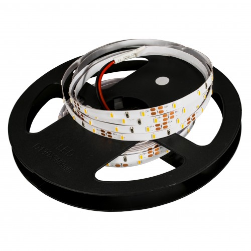 04.099.05.620  Лента FL-Strip 3014  60LED/m  х.бел   6.0W/m  DC-12V  IP20 5*5000mm, основание, скотч