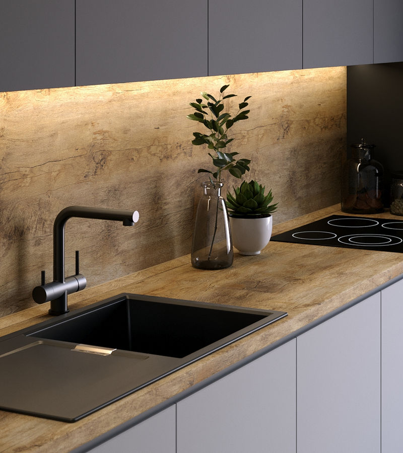 Мебельный щит 9007 Дуб Штубай (600х4100х6)