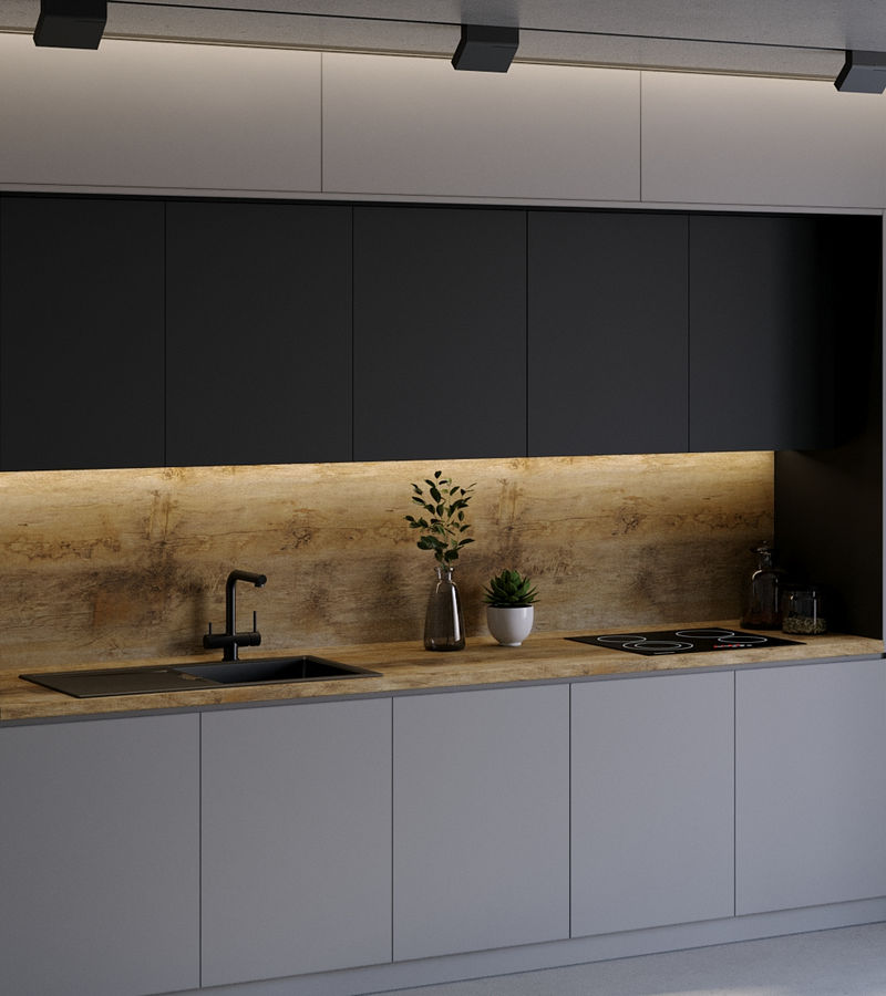 Мебельный щит 9007 Дуб Штубай (600х4100х6)