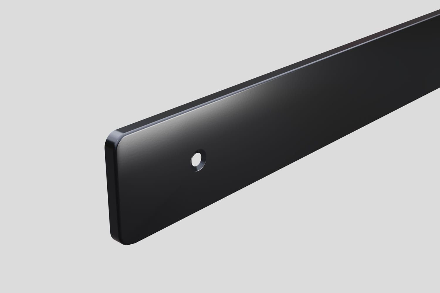 Планка торцевая европодгиб правая ЧЁРНАЯ (Слотэкс)