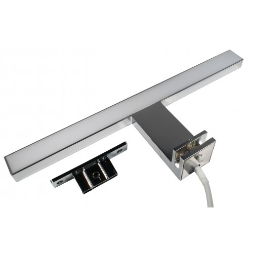 04.107.23.401 Светильник для зеркал LED Fagus-4, IP44, 4,5Вт, 220В, 4000К, 350-370Лм, CRI>80, 300х102х46, хром, провод 0,3 метра