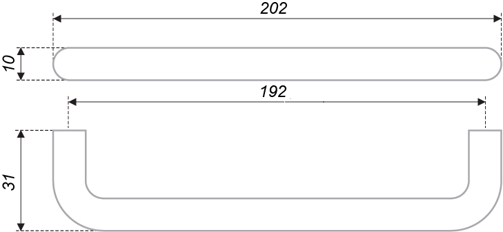 Мебельная ручка SPACE