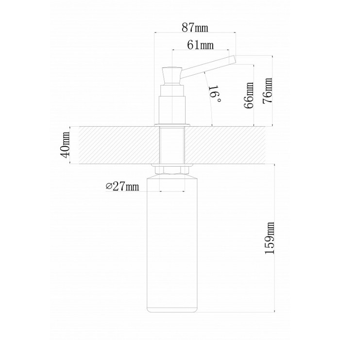Диспенсер КАСКАД FL цвет МОККО
